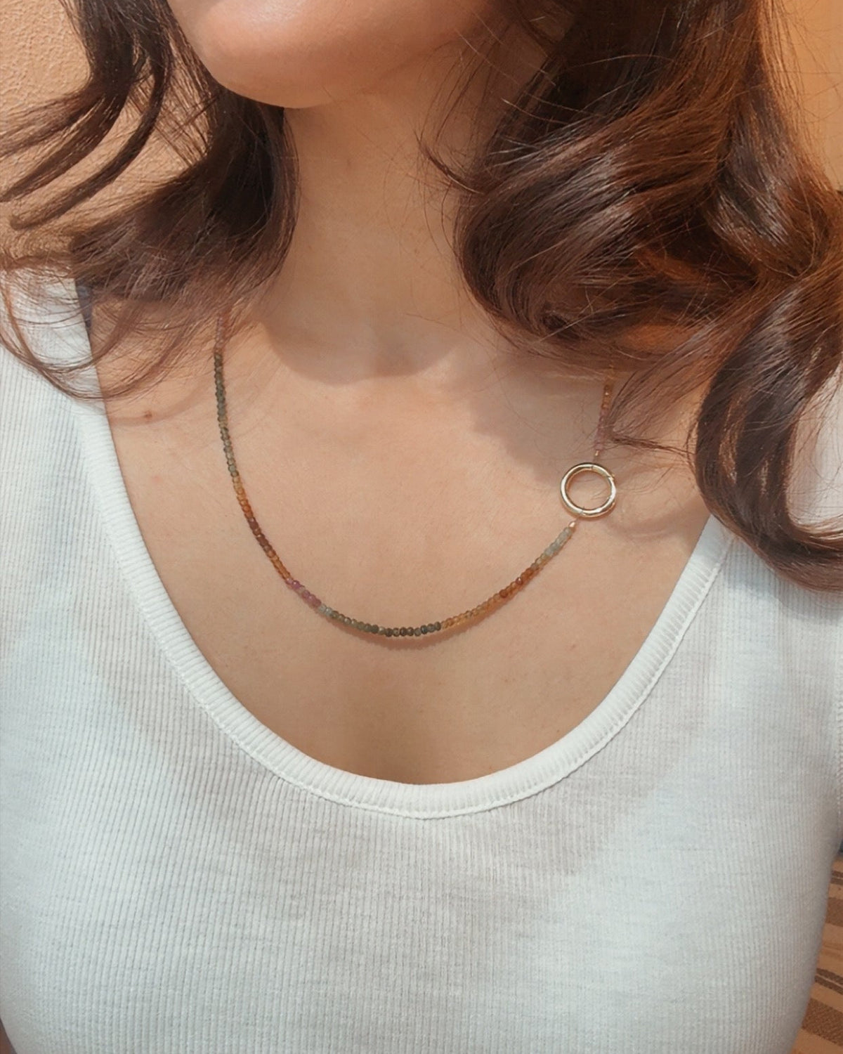 Watermelon Tourmaline Necklace
