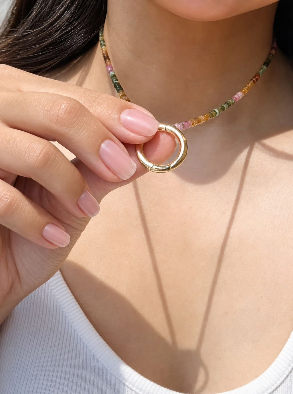 Watermelon Tourmaline Necklace