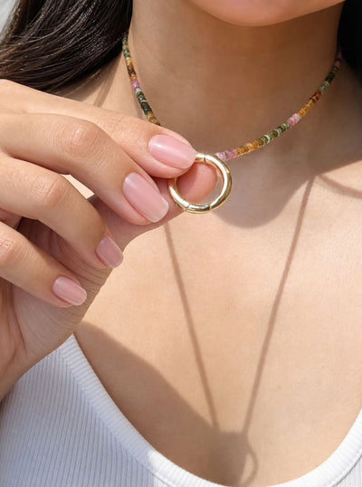 Watermelon Tourmaline Necklace