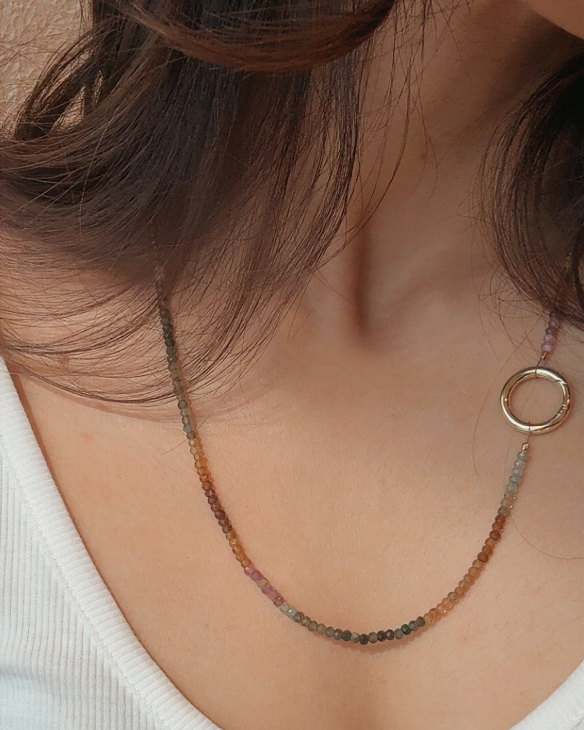 Watermelon Tourmaline Necklace