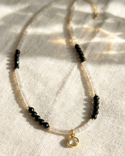Sapphire & Moonstone Choker Necklace