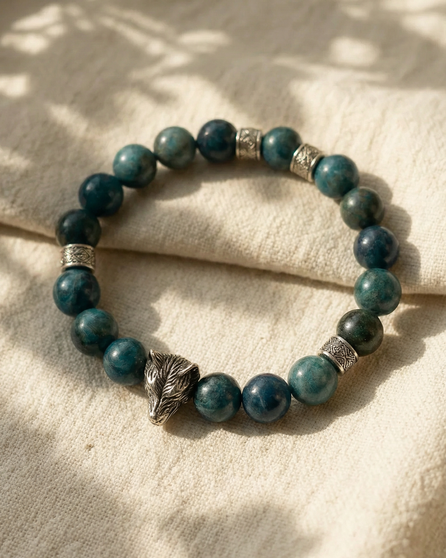 Blue Apatite Yang Bracelet - The Visionary