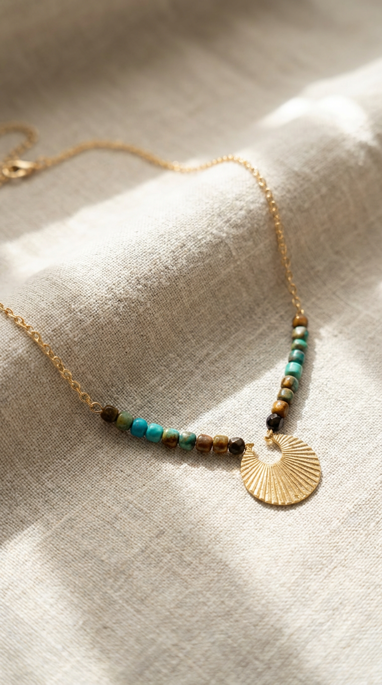 Cleopatra Turquoise Choker Necklace