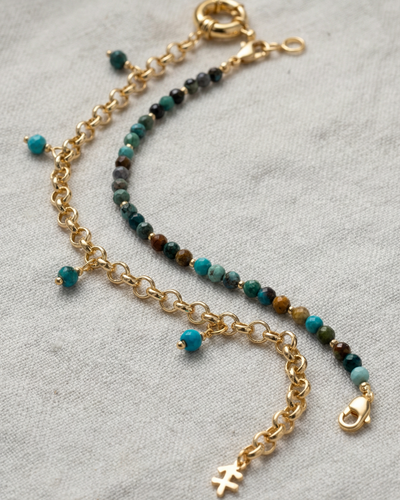 The Infinite Zodiac Chain™ - Turquoise- Sagittarius