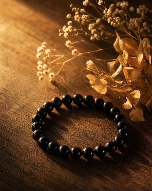 Bold Black Tourmaline Bracelet
