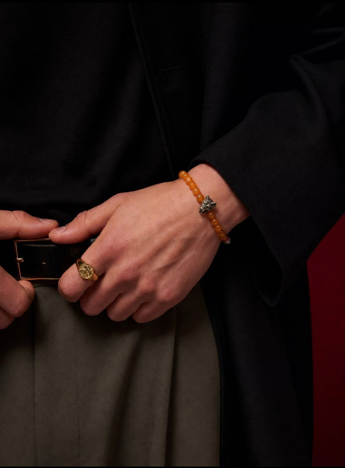 The Initiator - Orange Aventurine Yang Bracelet