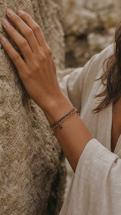 The Infinite Zodiac Chain™ - Amethyst- Aquarius
