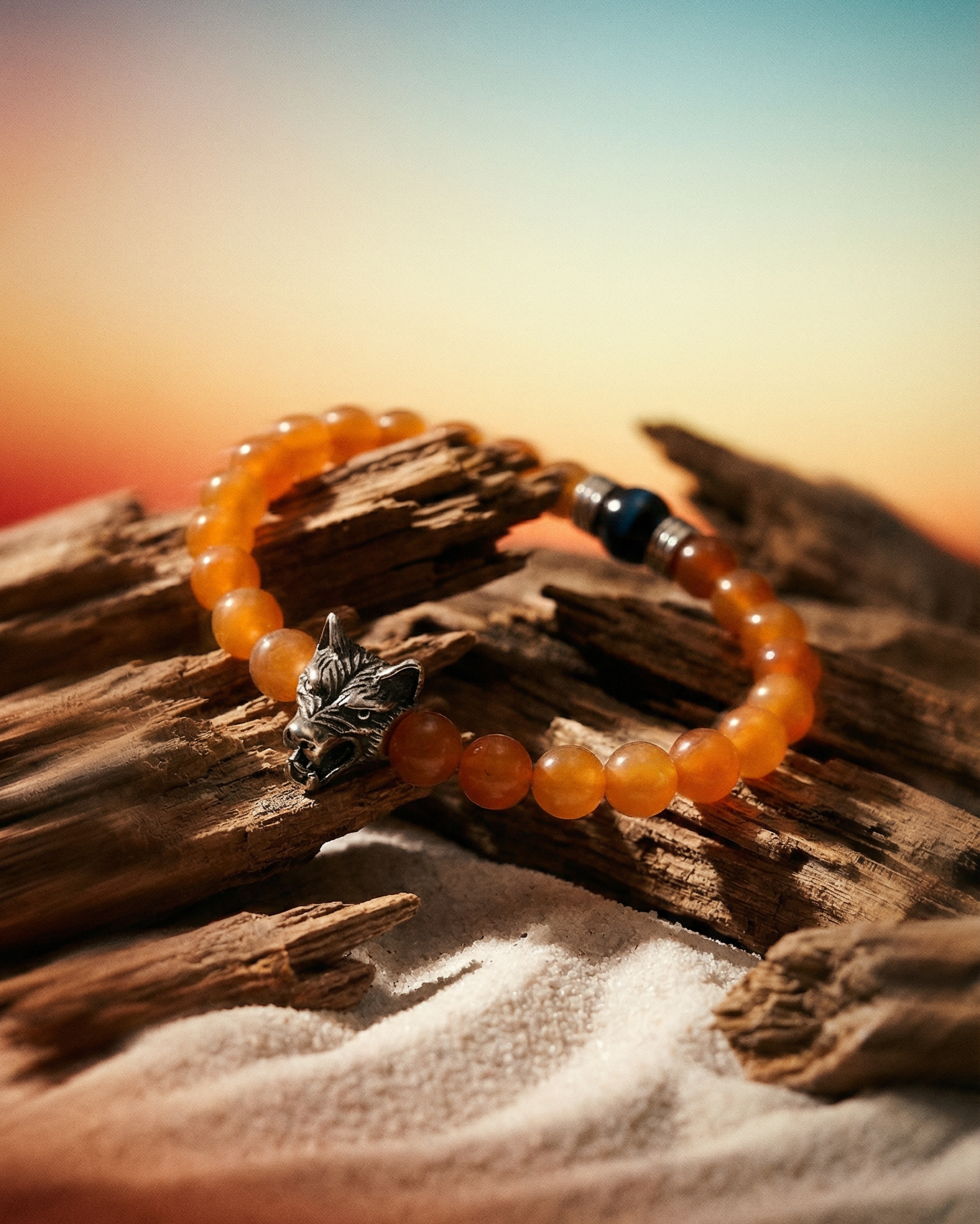 Orange Aventurine Yang Bracelet- The Initiator