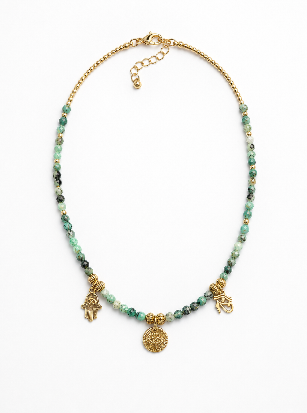 Boho Emerald Necklace