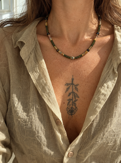 Between the Worlds Crystal Necklace