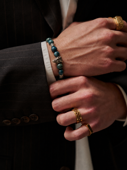 The Visionary- Blue Apatite Yang Bracelet