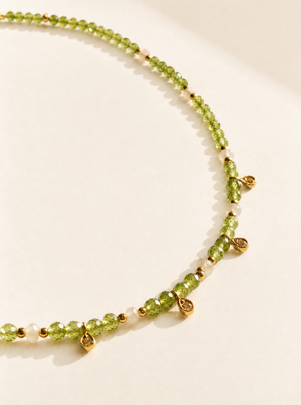 Peridot Choker with Ethiopian Opal