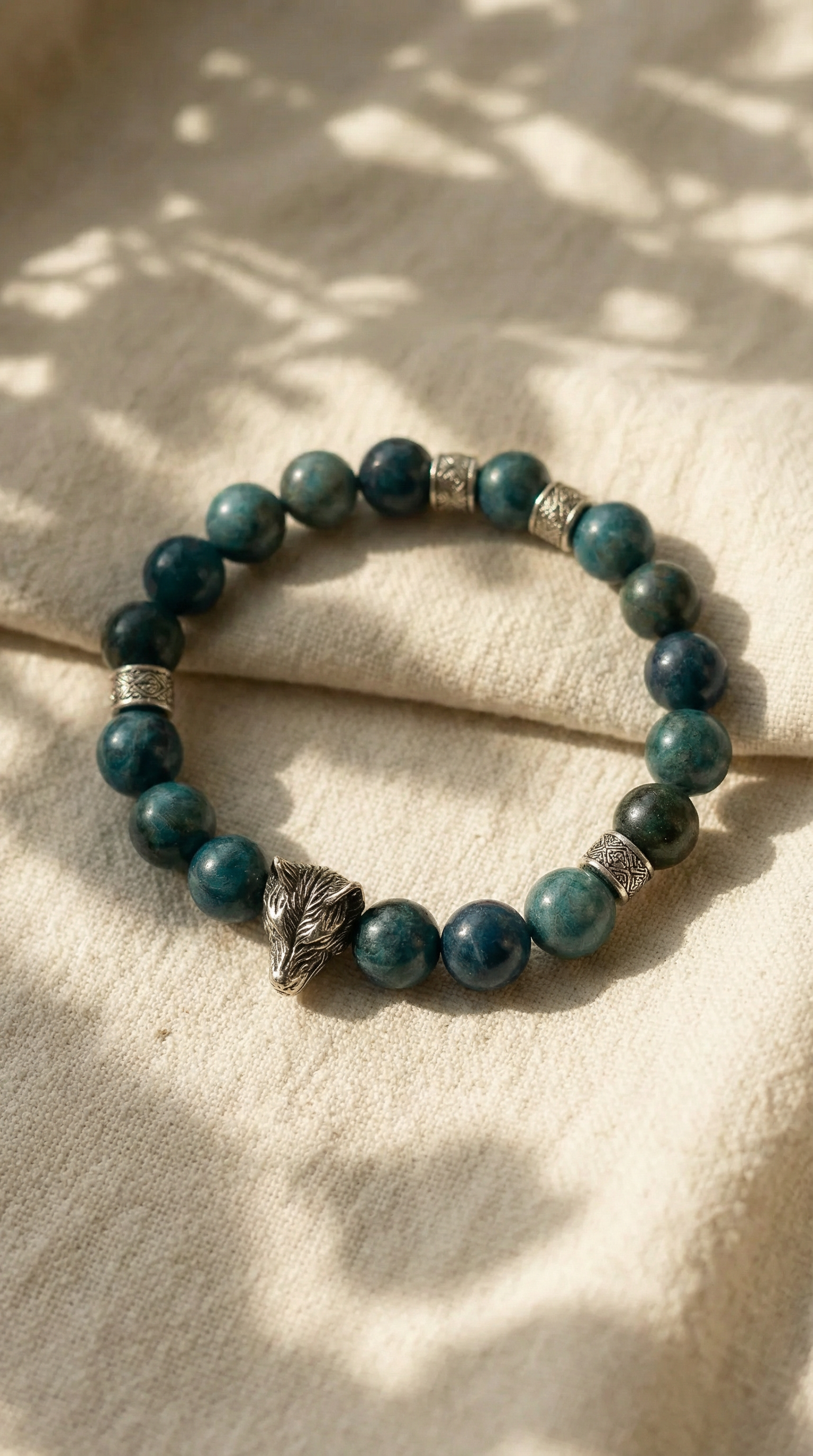Blue Apatite Yang Bracelet - The Visionary
