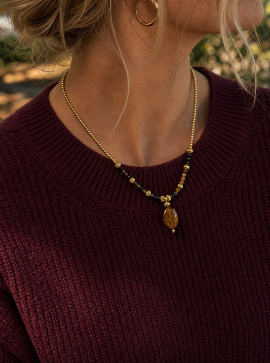 Eye of the Storm Pietersite Crystal Necklace