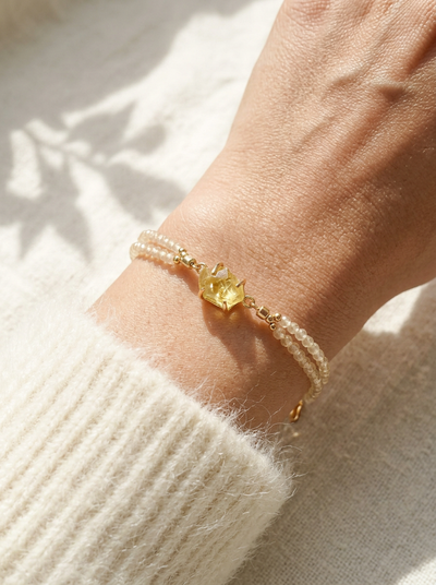 Yellow Sapphire Stone Bracelet