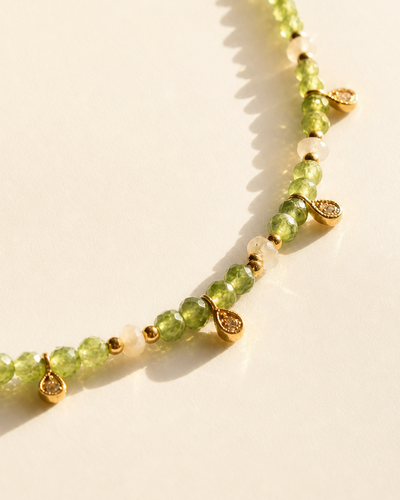 Peridot Choker with Ethiopian Opal
