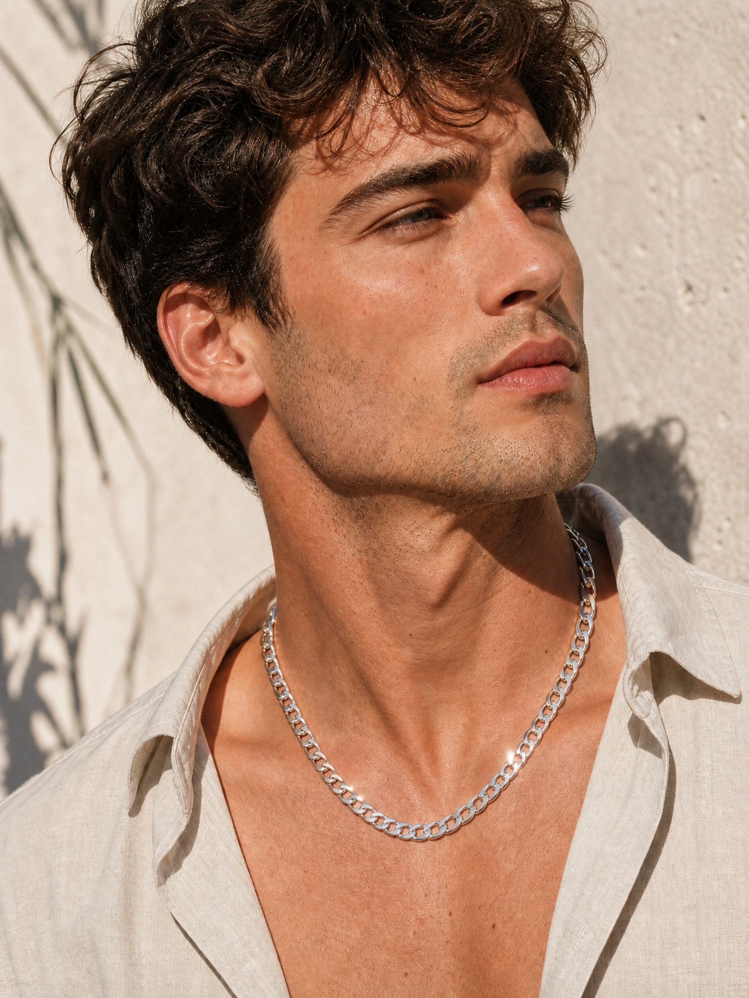 Rhodium Link Chain