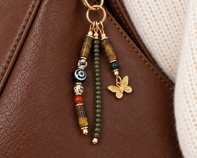 I Evolve Natural Crystal Bag Charm