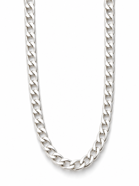 Rhodium Link Chain Silver