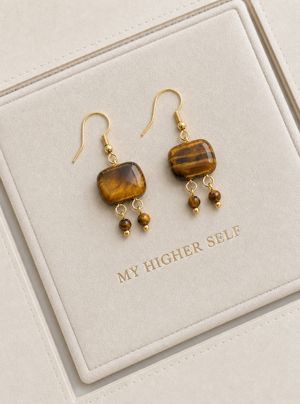 Tiger Eye Stone Earrings