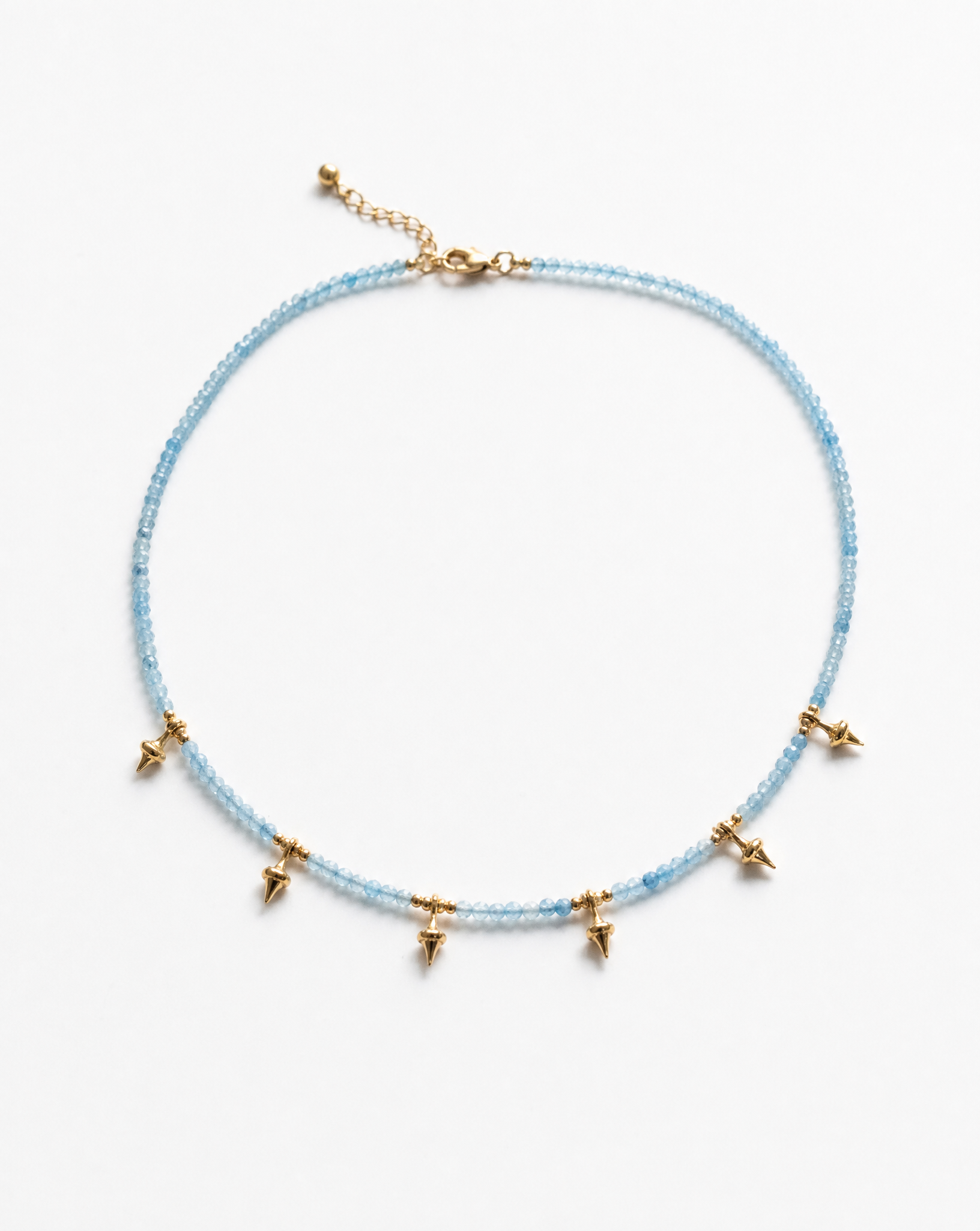 Blue Aquamarine Choker