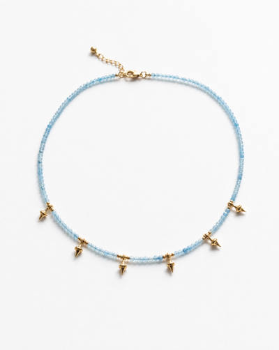 Blue Aquamarine Choker