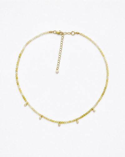 Yellow Opal Choker Necklace