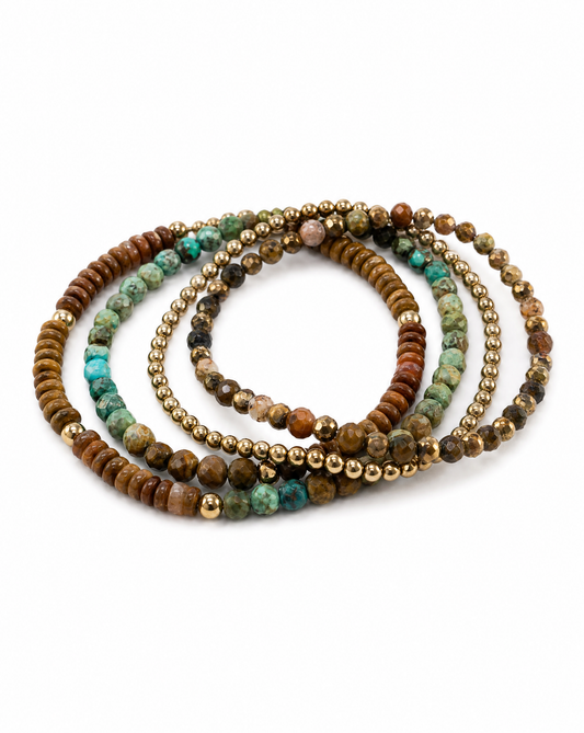 The Earth Bracelet Stack