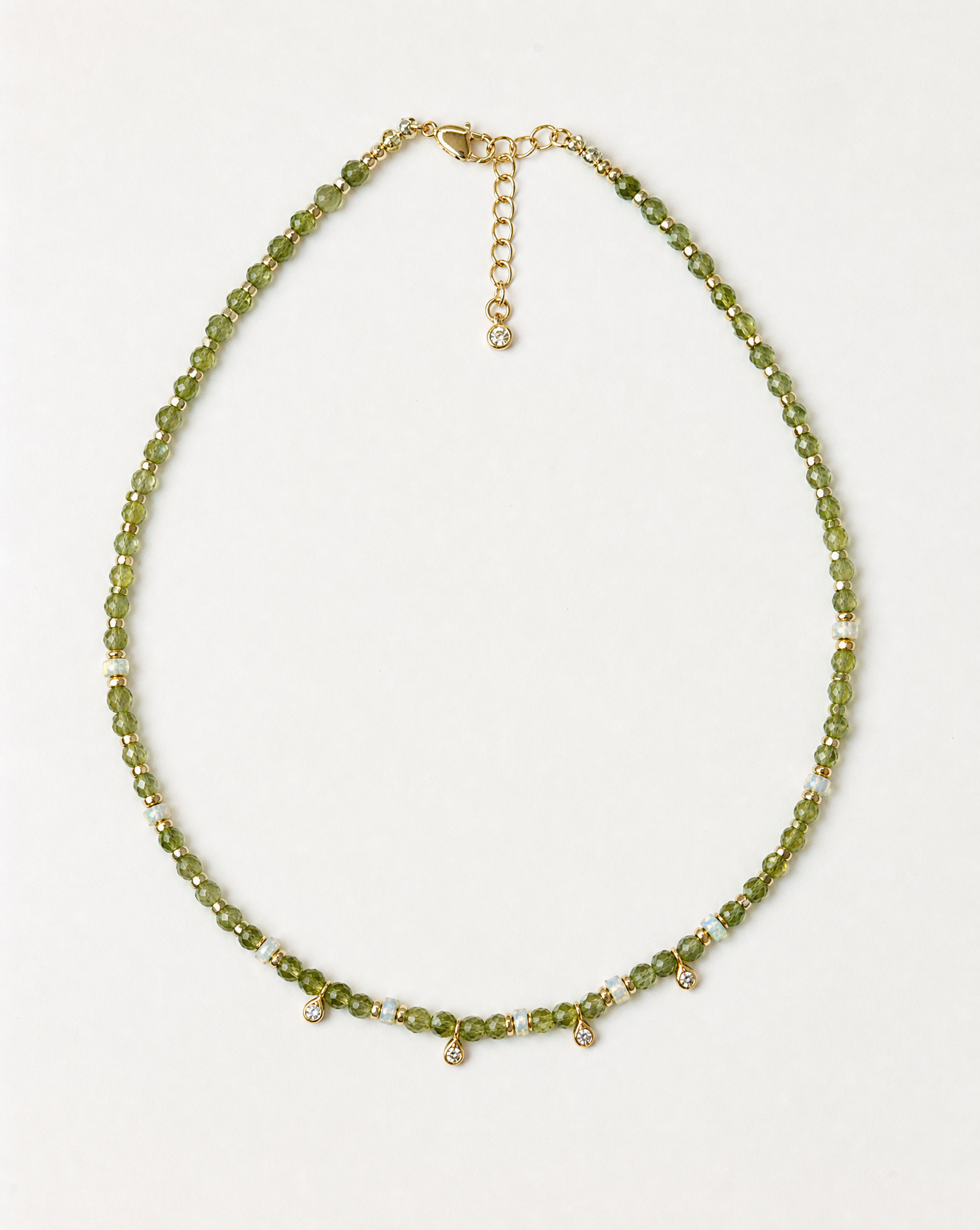 Peridot Choker with Ethiopian Opal