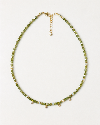 Peridot Choker with Ethiopian Opal