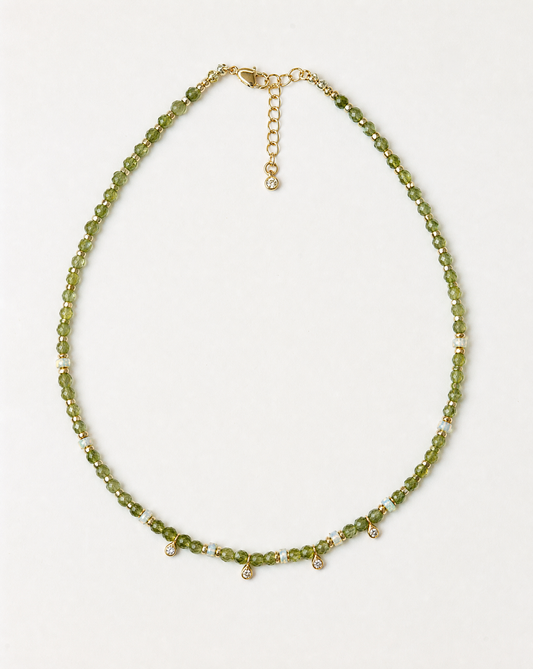 Peridot Choker with Ethiopian Opal
