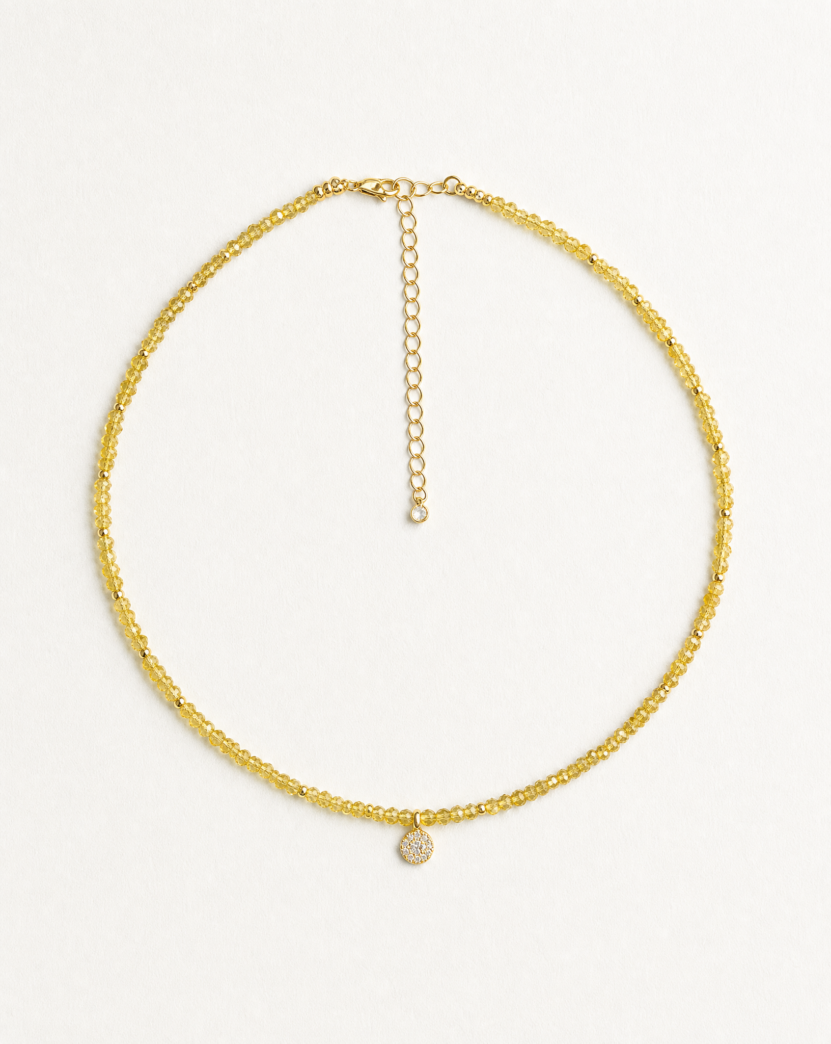Rare Yellow Sapphire Choker