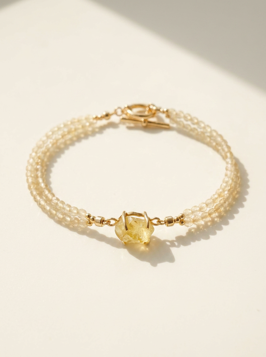Yellow Sapphire Stone Bracelet