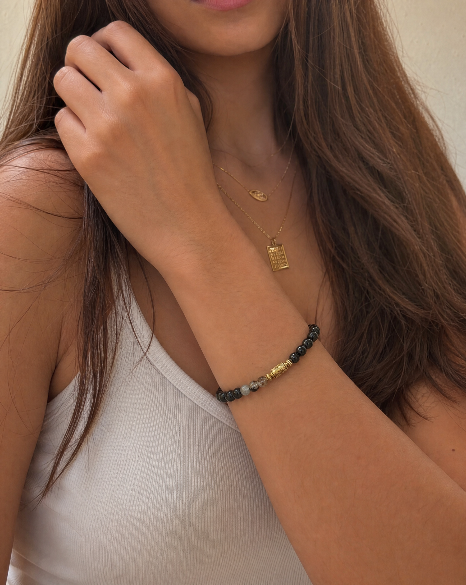 Calico Tourmaline Bracelet