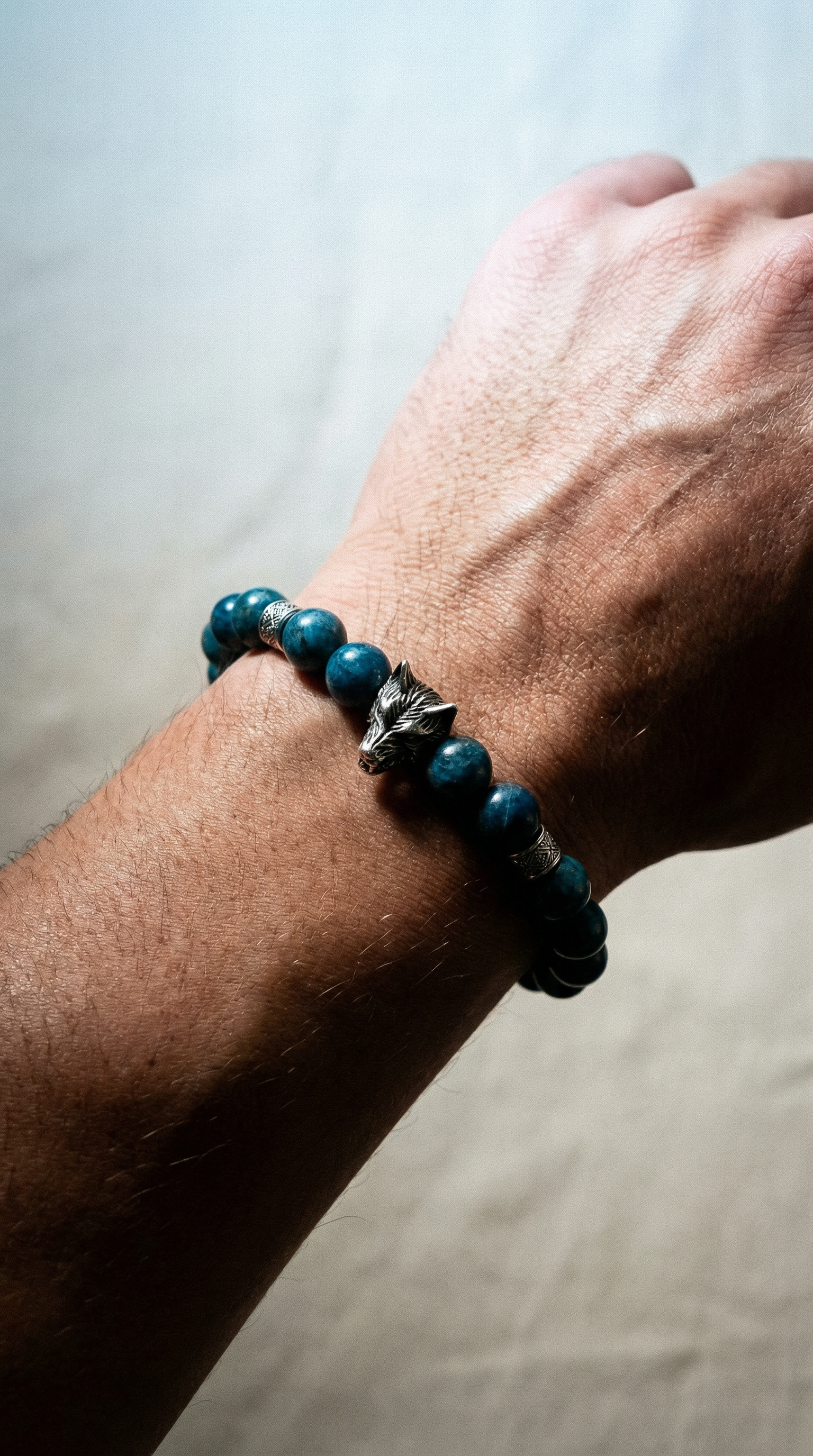 Blue Apatite Yang Bracelet - The Visionary