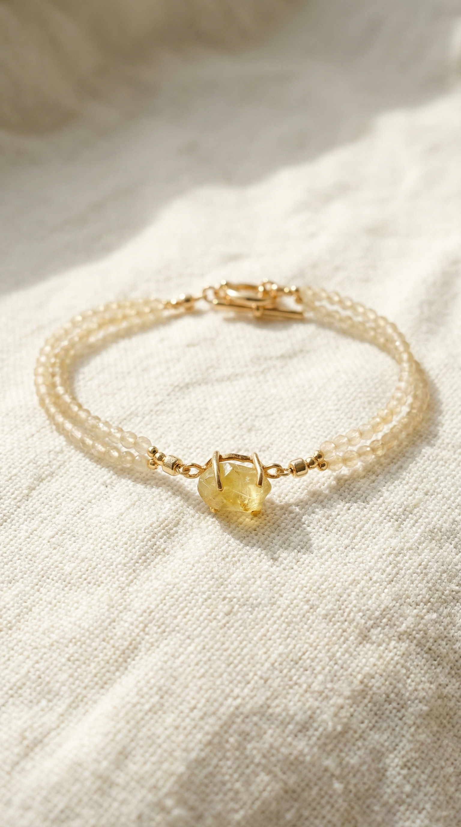 Yellow Sapphire Stone Bracelet