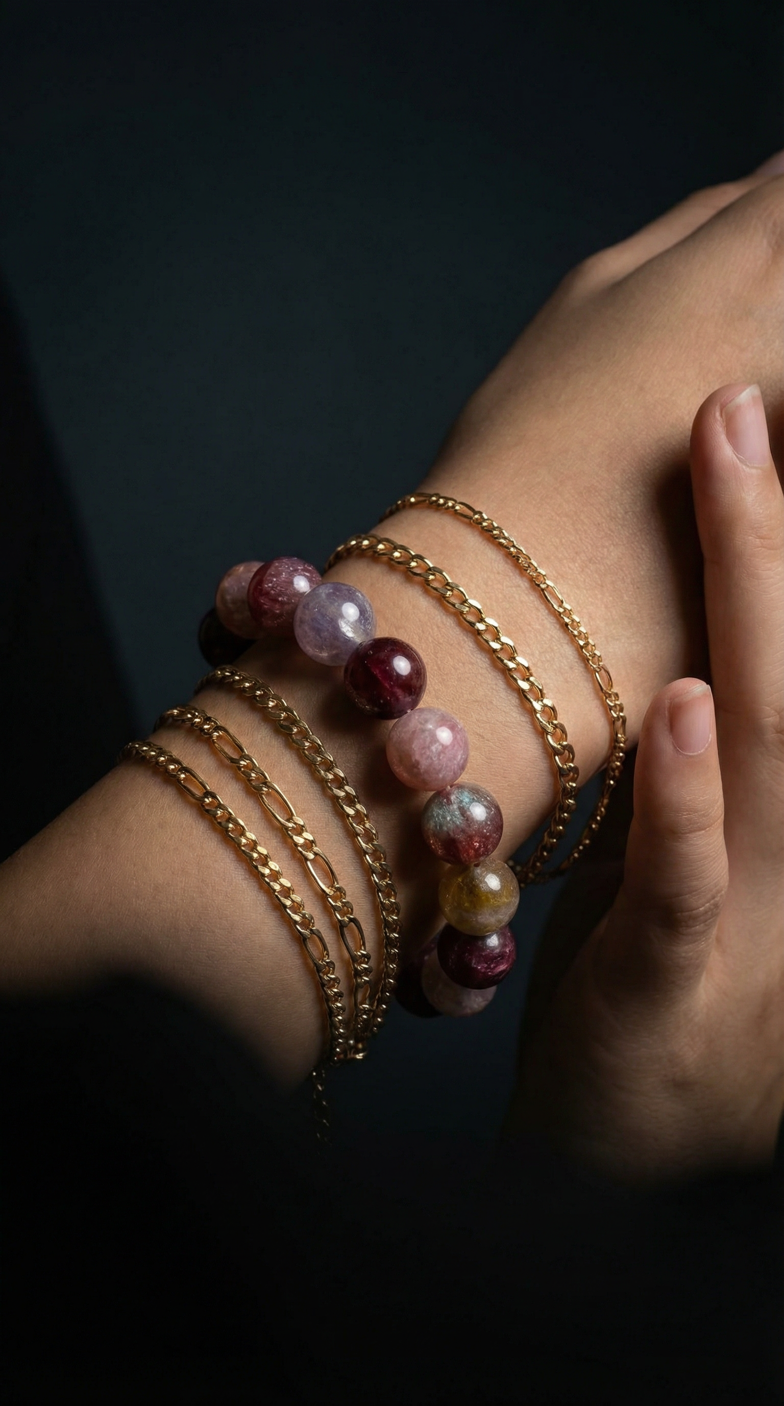 Bold Watermelon Tourmaline Bracelet