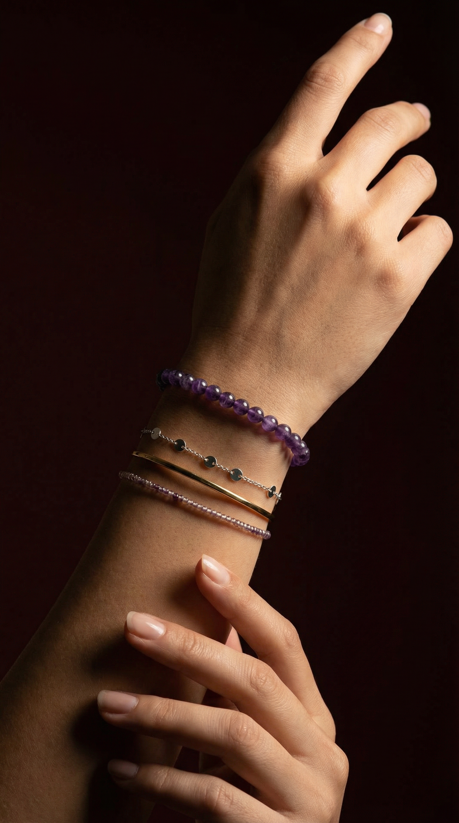 Delicate Amethyst Bracelet