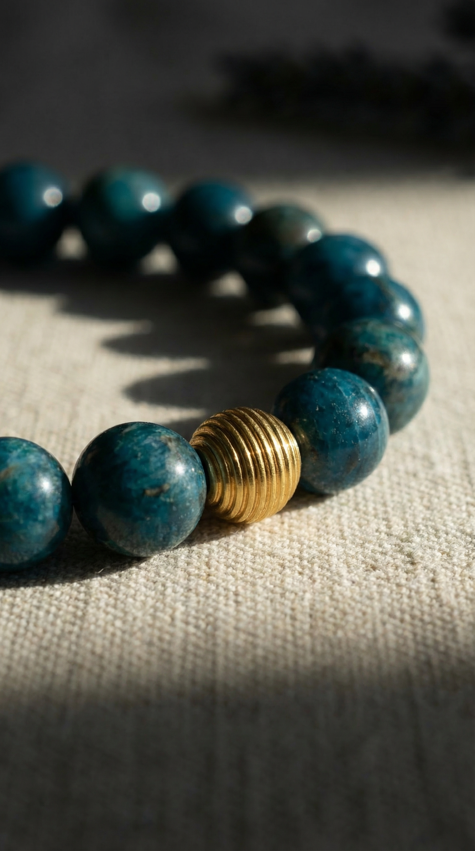 Bold Blue Apatite Bracelet