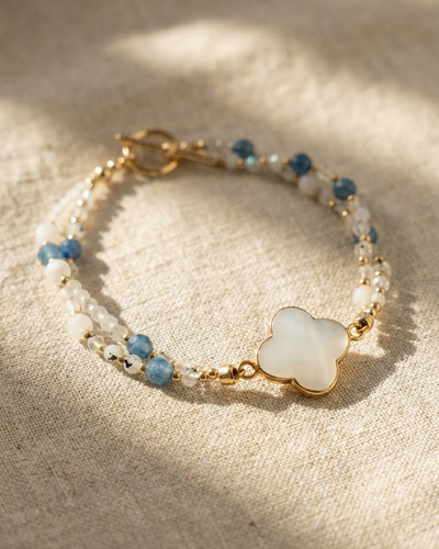Opalite Clover Bracelet