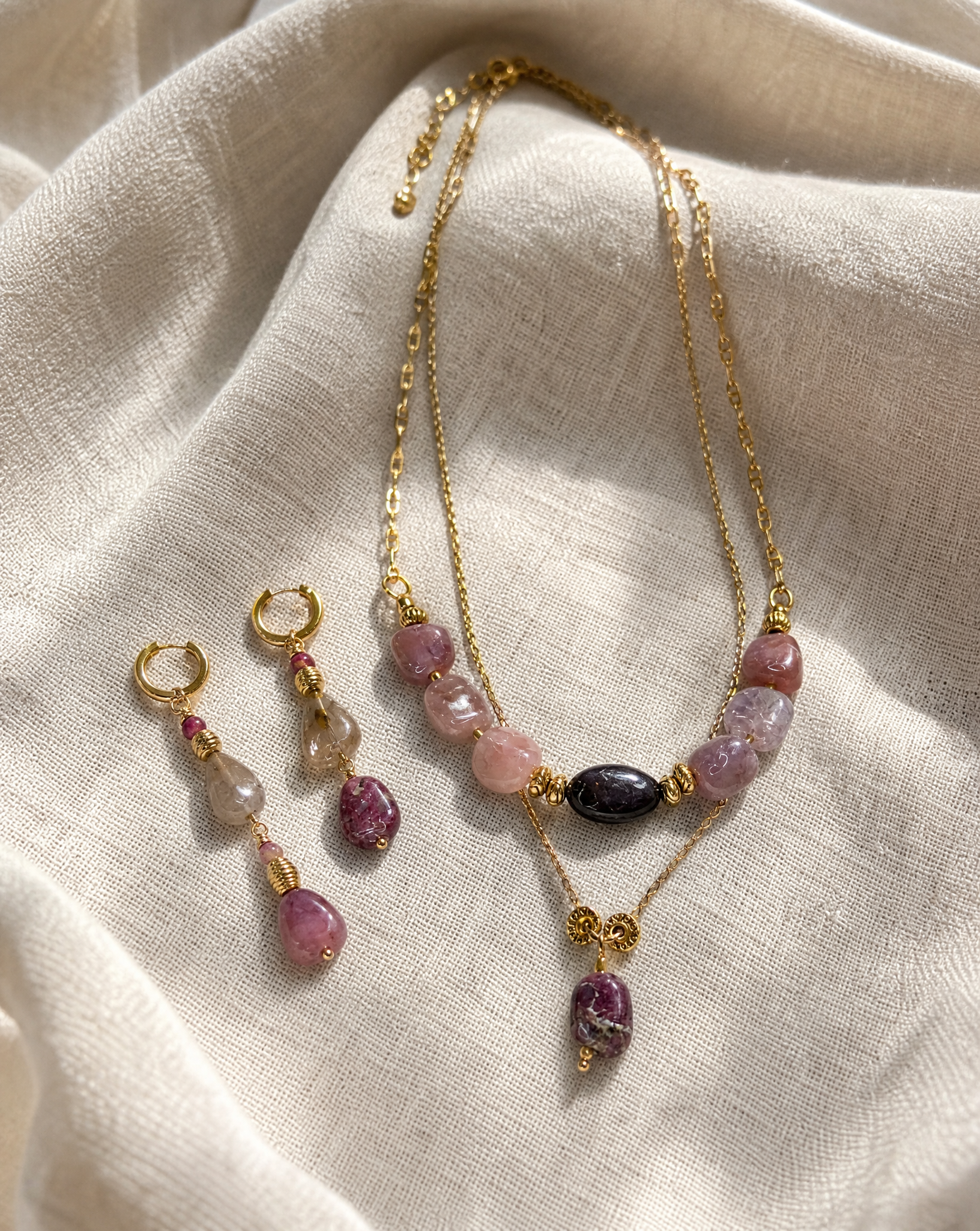 Love Language Necklace & Earrings Set