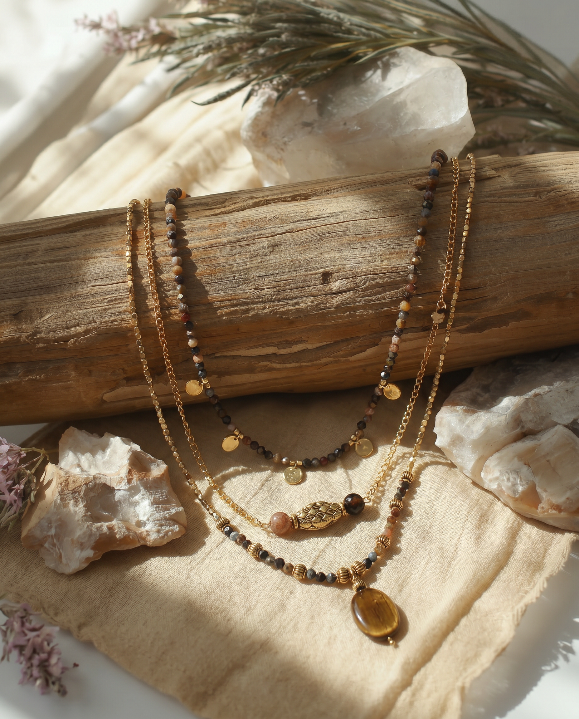 Eye of the Storm Necklace Stack
