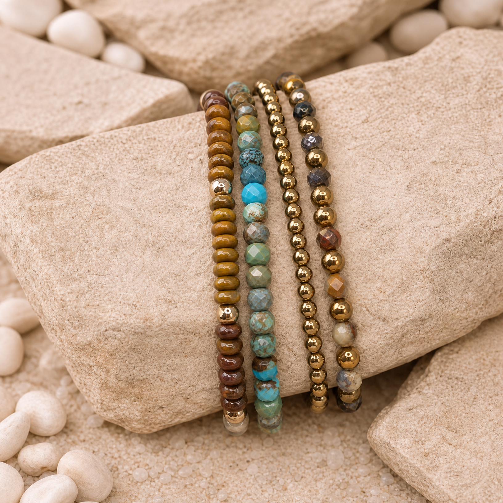 Genuine Turquoise Bracelet Stack