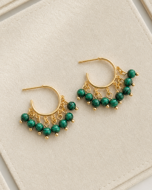 Malachite Earrings