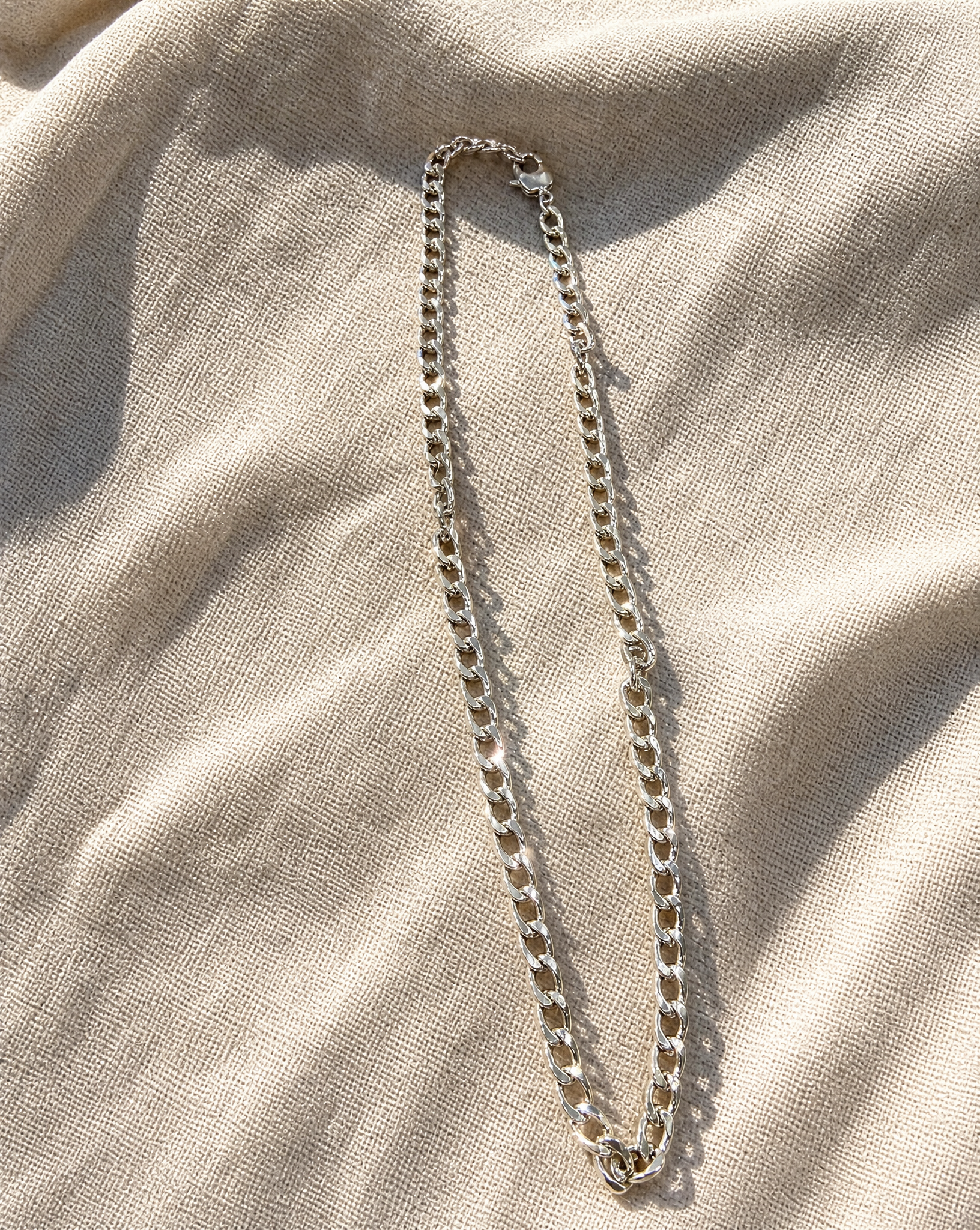 Rhodium Link Chain