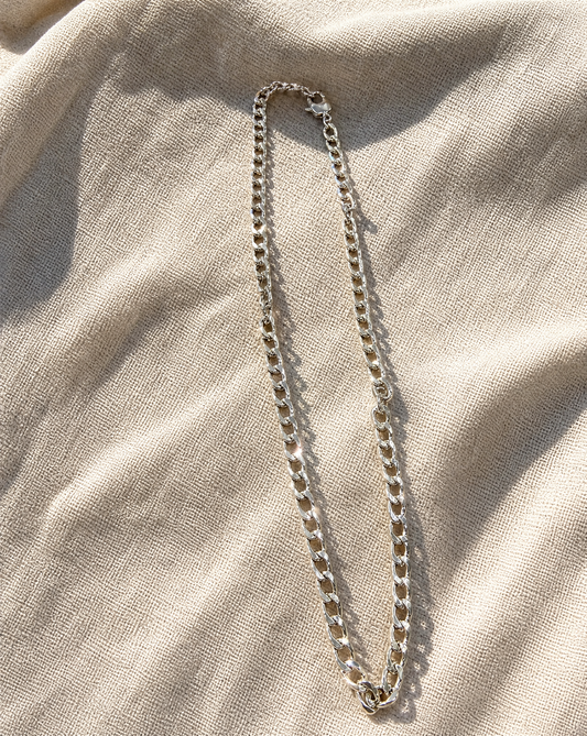 Rhodium Link Chain