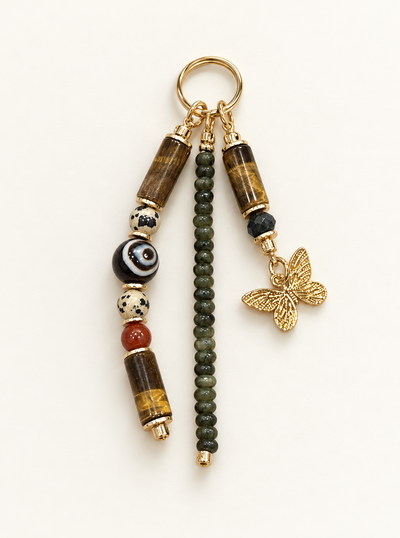 I Evolve Natural Crystal Bag Charm