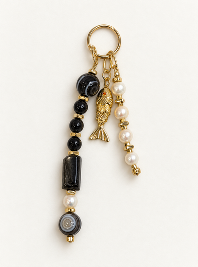 Natural Crystal Bag Charm