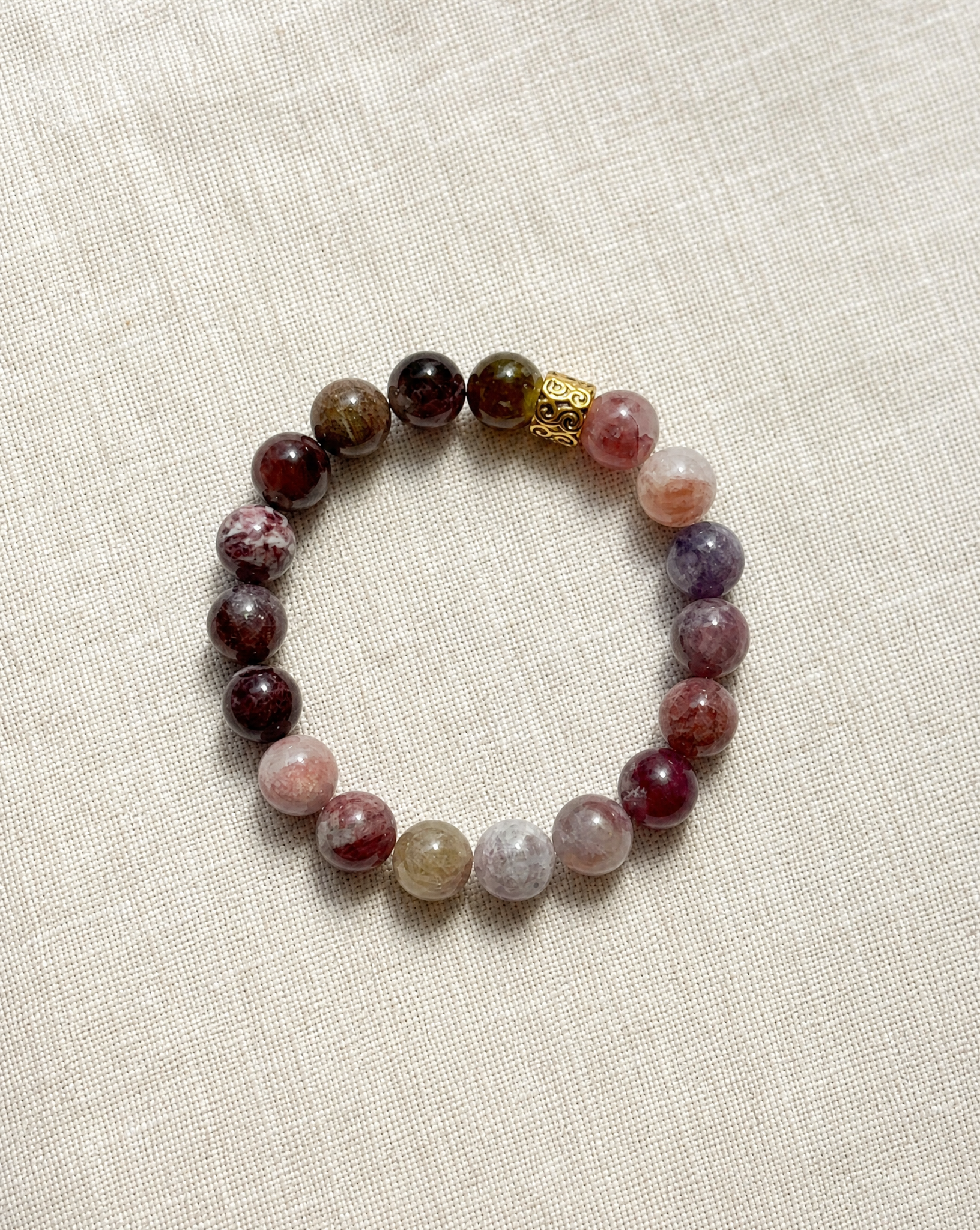 Watermelon Tourmaline Bracelet