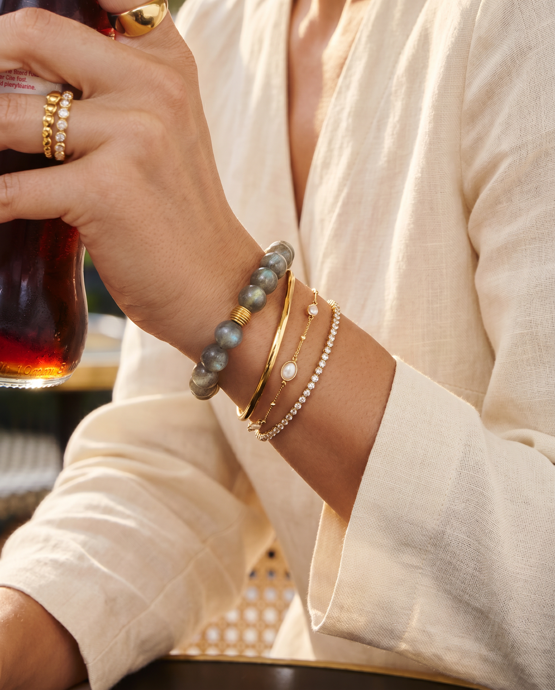 Bold Labradorite Bracelet